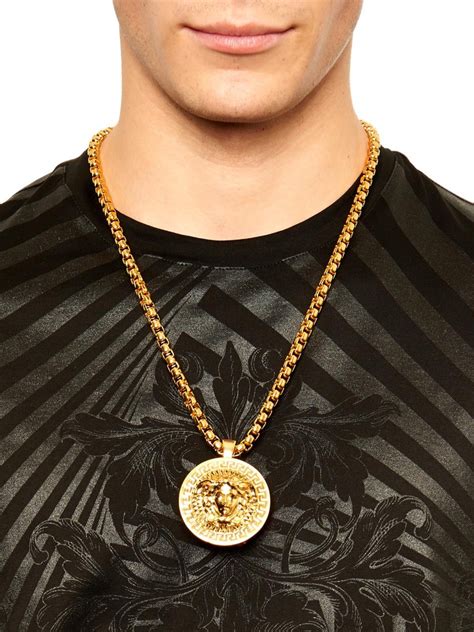 versace mens chain uk|versace necklaces men's.